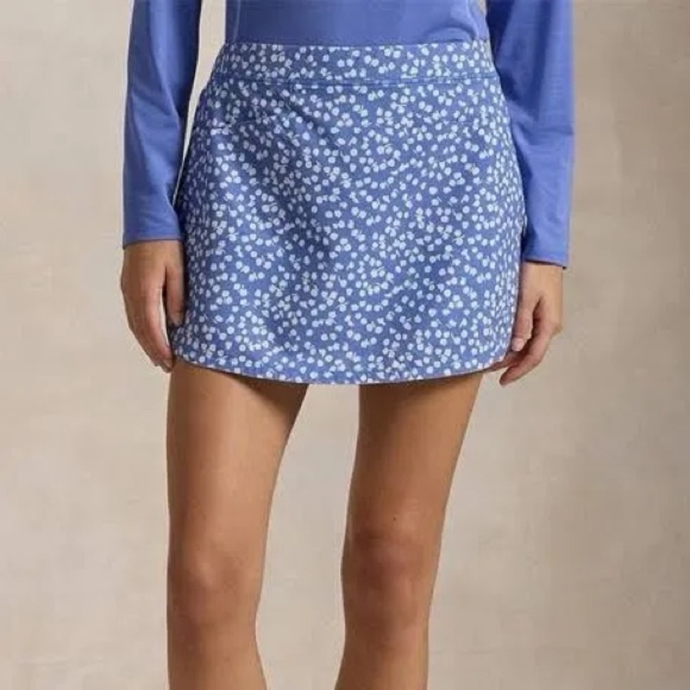New Ralph Lauren Blue and White Mini Skirt